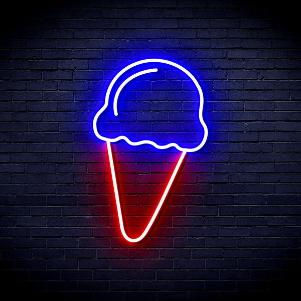 ADVPRO Ice-cream Ultra-Bright LED Neon Sign fnu0409 - Blue & Red