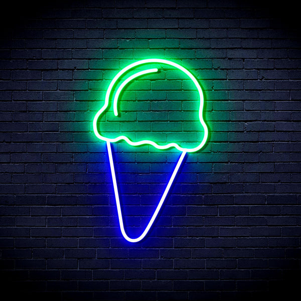 ADVPRO Ice-cream Ultra-Bright LED Neon Sign fnu0409 - Green & Blue