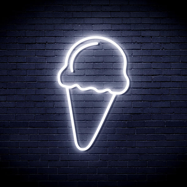 ADVPRO Ice-cream Ultra-Bright LED Neon Sign fnu0409 - White