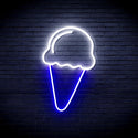 ADVPRO Ice-cream Ultra-Bright LED Neon Sign fnu0409 - White & Blue