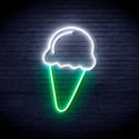 ADVPRO Ice-cream Ultra-Bright LED Neon Sign fnu0409 - White & Green