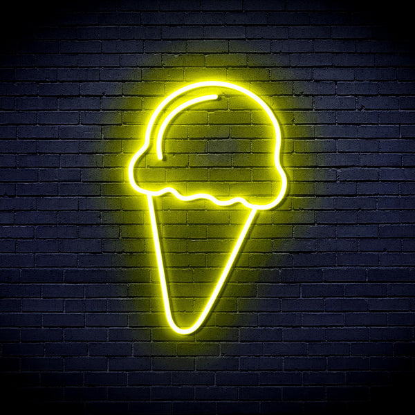 ADVPRO Ice-cream Ultra-Bright LED Neon Sign fnu0409 - Yellow
