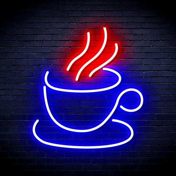 ADVPRO Tea or Coffee Ultra-Bright LED Neon Sign fnu0410 - Blue & Red