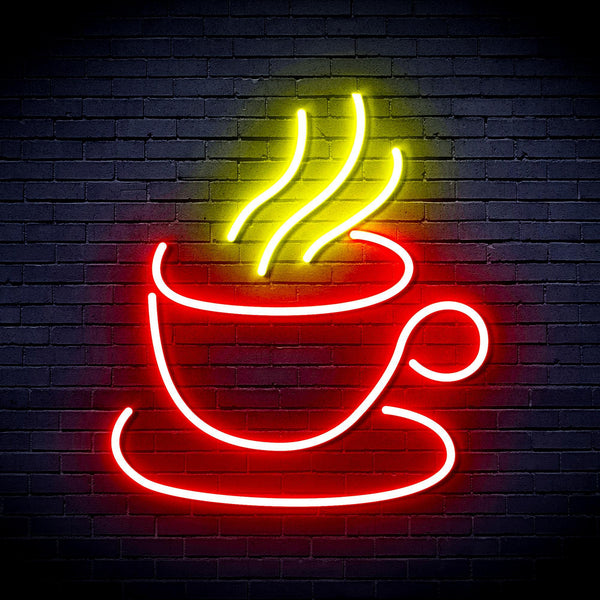 ADVPRO Tea or Coffee Ultra-Bright LED Neon Sign fnu0410 - Red & Yellow