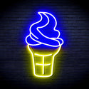 ADVPRO Ice-cream Cone Ultra-Bright LED Neon Sign fnu0411 - Blue & Yellow