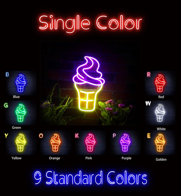 ADVPRO Ice-cream Cone Ultra-Bright LED Neon Sign fnu0411 - Classic