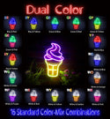 ADVPRO Ice-cream Cone Ultra-Bright LED Neon Sign fnu0411 - Dual-Color
