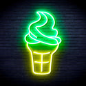 ADVPRO Ice-cream Cone Ultra-Bright LED Neon Sign fnu0411 - Green & Yellow