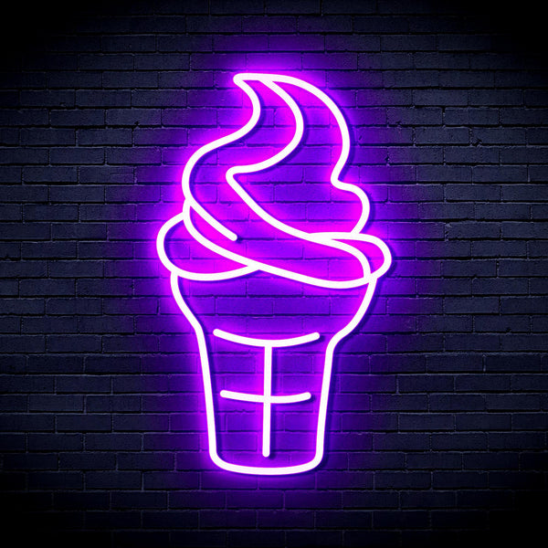 ADVPRO Ice-cream Cone Ultra-Bright LED Neon Sign fnu0411 - Purple