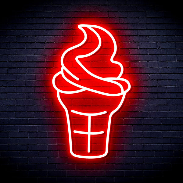 ADVPRO Ice-cream Cone Ultra-Bright LED Neon Sign fnu0411 - Red