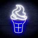 ADVPRO Ice-cream Cone Ultra-Bright LED Neon Sign fnu0411 - White & Blue