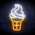 ADVPRO Ice-cream Cone Ultra-Bright LED Neon Sign fnu0411 - White & Golden Yellow