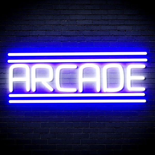 ADVPRO Arcade Ultra-Bright LED Neon Sign fnu0412 - White & Blue