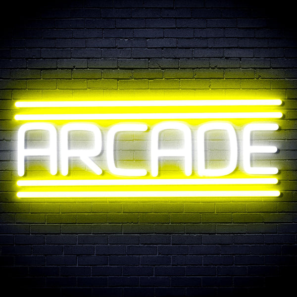 ADVPRO Arcade Ultra-Bright LED Neon Sign fnu0412 - White & Yellow