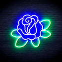 ADVPRO Rose Ultra-Bright LED Neon Sign fnu0413 - Green & Blue