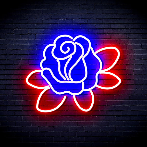 ADVPRO Rose Ultra-Bright LED Neon Sign fnu0413 - Red & Blue
