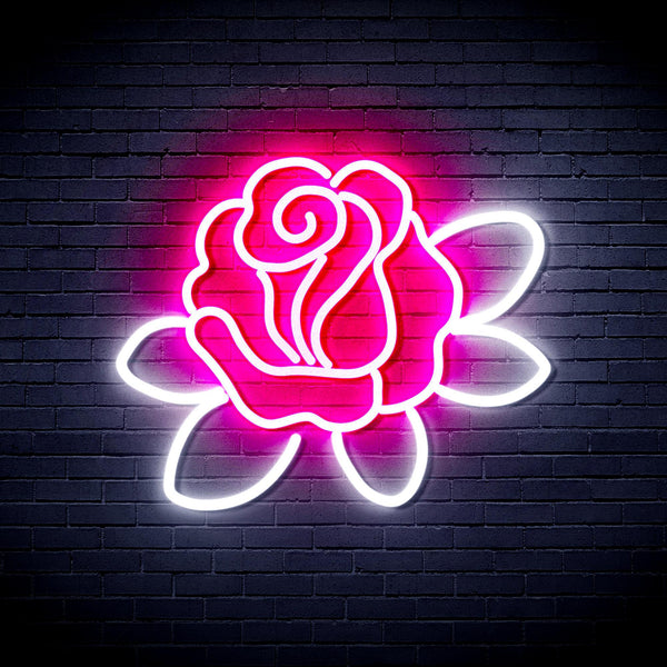 ADVPRO Rose Ultra-Bright LED Neon Sign fnu0413 - White & Pink