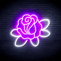 ADVPRO Rose Ultra-Bright LED Neon Sign fnu0413 - White & Purple
