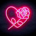 ADVPRO Rosw with Heart Ultra-Bright LED Neon Sign fnu0414 - Pink
