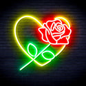 ADVPRO Rosw with Heart Ultra-Bright LED Neon Sign fnu0414 - Multi-Color 2