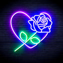 ADVPRO Rosw with Heart Ultra-Bright LED Neon Sign fnu0414 - Multi-Color 4