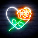 ADVPRO Rosw with Heart Ultra-Bright LED Neon Sign fnu0414 - Multi-Color 6