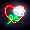 ADVPRO Rosw with Heart Ultra-Bright LED Neon Sign fnu0414 - Multi-Color 8