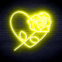 ADVPRO Rosw with Heart Ultra-Bright LED Neon Sign fnu0414 - Yellow