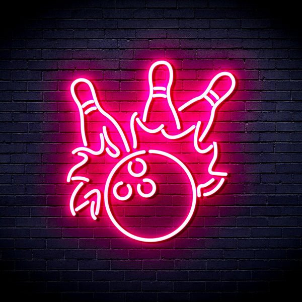ADVPRO Bowling Ultra-Bright LED Neon Sign fnu0416 - Pink
