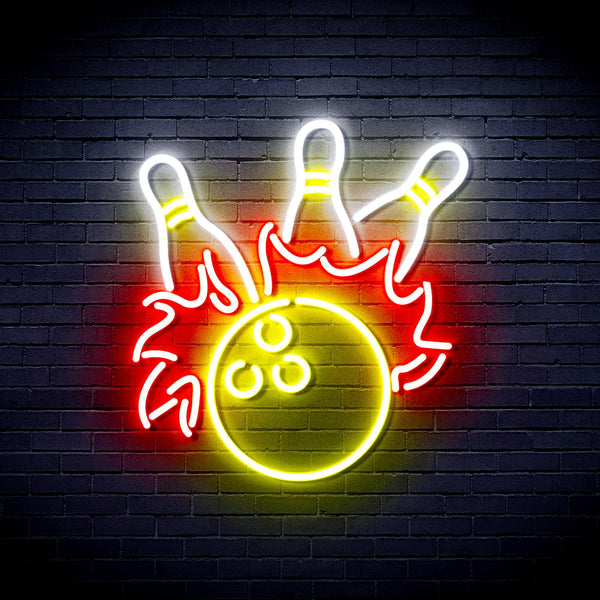 ADVPRO Bowling Ultra-Bright LED Neon Sign fnu0416 - Multi-Color 1