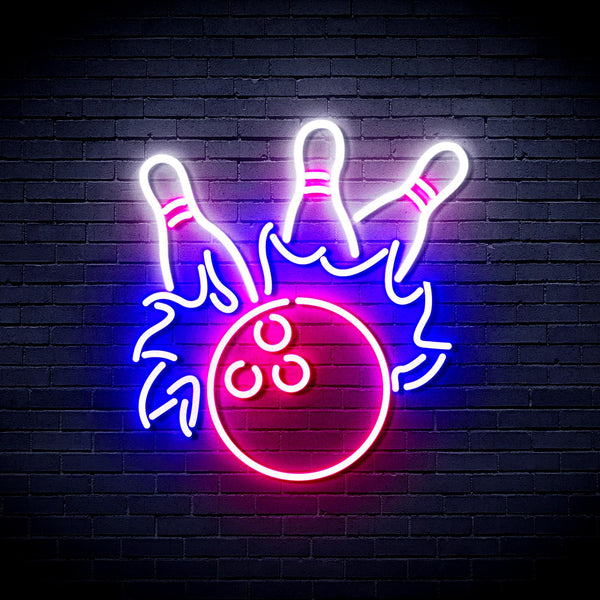 ADVPRO Bowling Ultra-Bright LED Neon Sign fnu0416 - Multi-Color 8