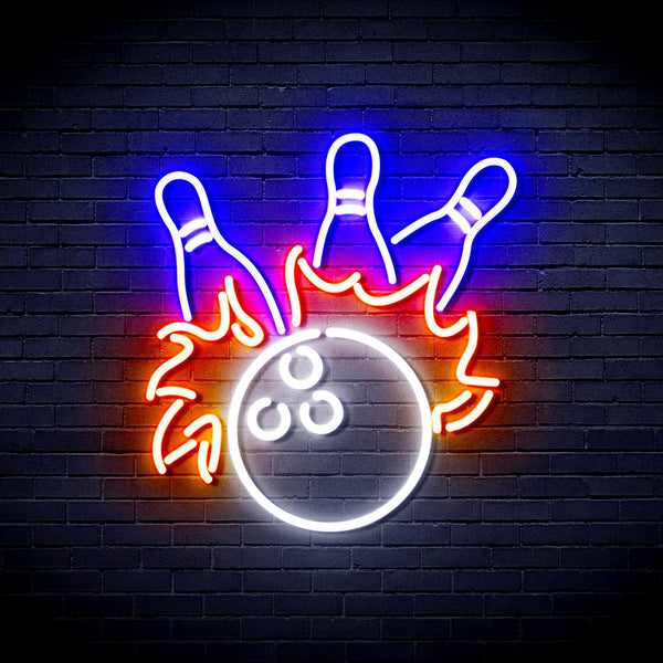 ADVPRO Bowling Ultra-Bright LED Neon Sign fnu0416 - Multi-Color 9