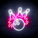 ADVPRO Bowling Ultra-Bright LED Neon Sign fnu0416 - White & Pink