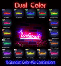 ADVPRO Welcome Ultra-Bright LED Neon Sign fnu0419 - Dual-Color