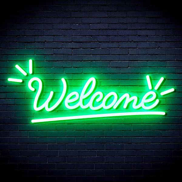 ADVPRO Welcome Ultra-Bright LED Neon Sign fnu0419 - Golden Yellow