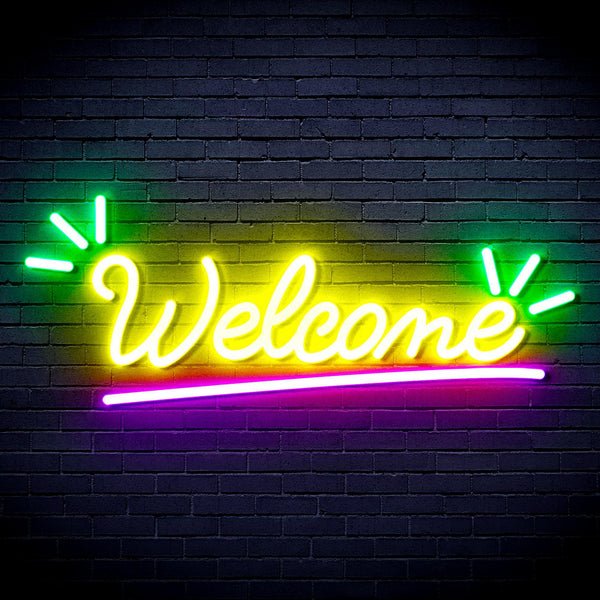 ADVPRO Welcome Ultra-Bright LED Neon Sign fnu0419 - Multi-Color 4