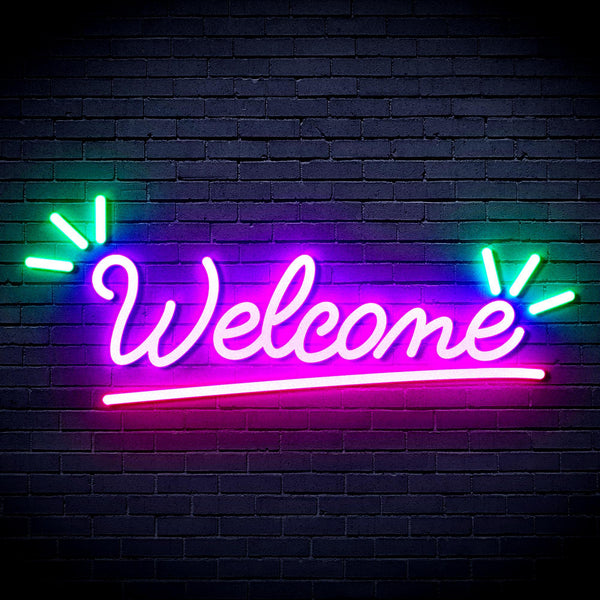 ADVPRO Welcome Ultra-Bright LED Neon Sign fnu0419 - Multi-Color 8
