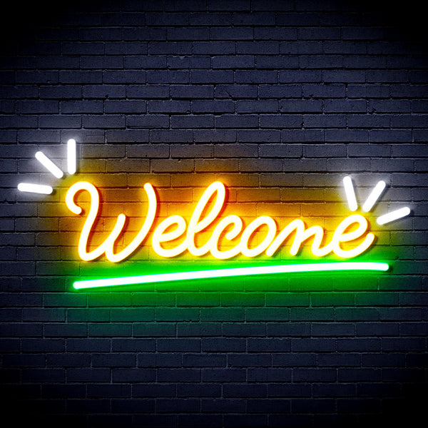 ADVPRO Welcome Ultra-Bright LED Neon Sign fnu0419 - Multi-Color 9