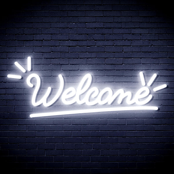 ADVPRO Welcome Ultra-Bright LED Neon Sign fnu0419 - White