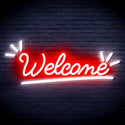 ADVPRO Welcome Ultra-Bright LED Neon Sign fnu0419 - White & Red