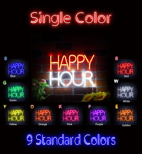 ADVPRO Happy Hour Ultra-Bright LED Neon Sign fnu0420 - Classic