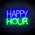 ADVPRO Happy Hour Ultra-Bright LED Neon Sign fnu0420 - Green & Blue