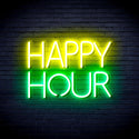 ADVPRO Happy Hour Ultra-Bright LED Neon Sign fnu0420 - Green & Yellow
