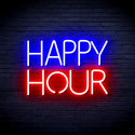 ADVPRO Happy Hour Ultra-Bright LED Neon Sign fnu0420 - Red & Blue