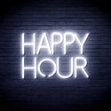 ADVPRO Happy Hour Ultra-Bright LED Neon Sign fnu0420 - White