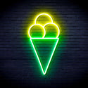 ADVPRO Ice-cream Ultra-Bright LED Neon Sign fnu0421 - Green & Yellow