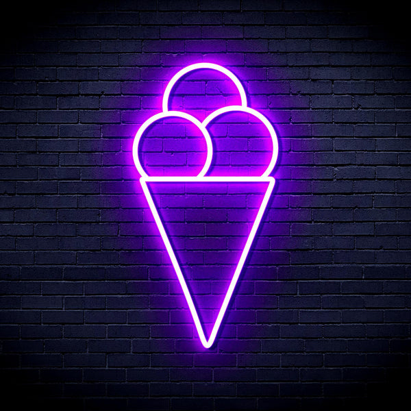 ADVPRO Ice-cream Ultra-Bright LED Neon Sign fnu0421 - Purple