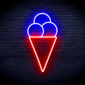 ADVPRO Ice-cream Ultra-Bright LED Neon Sign fnu0421 - Red & Blue