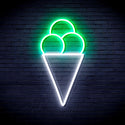 ADVPRO Ice-cream Ultra-Bright LED Neon Sign fnu0421 - White & Green