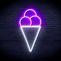 ADVPRO Ice-cream Ultra-Bright LED Neon Sign fnu0421 - White & Purple
